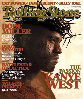 In 2006, Kanye West garnered mixed reviews from fans after he posed for Rolling Stone Magazine (pictured) as Jesus